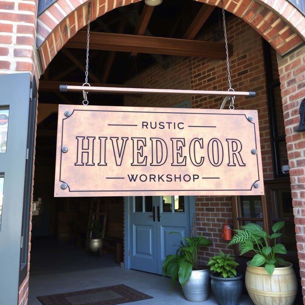 RusticHiveDecor workshop entrance