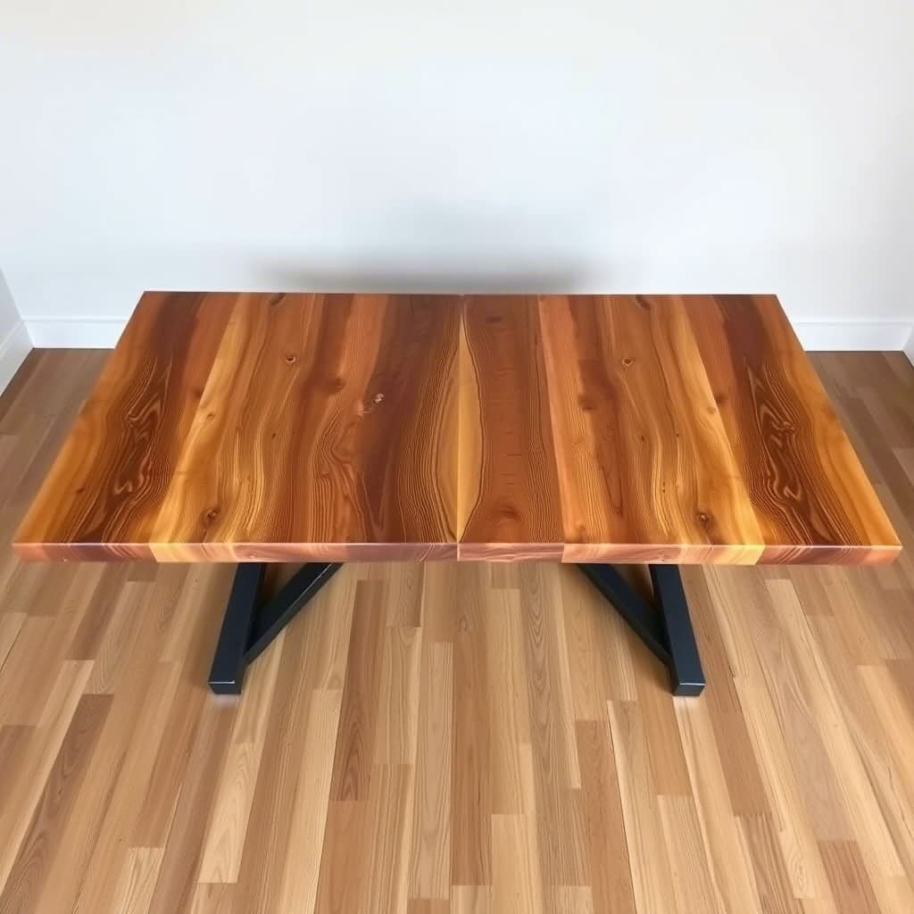 Reclaimed wood dining table