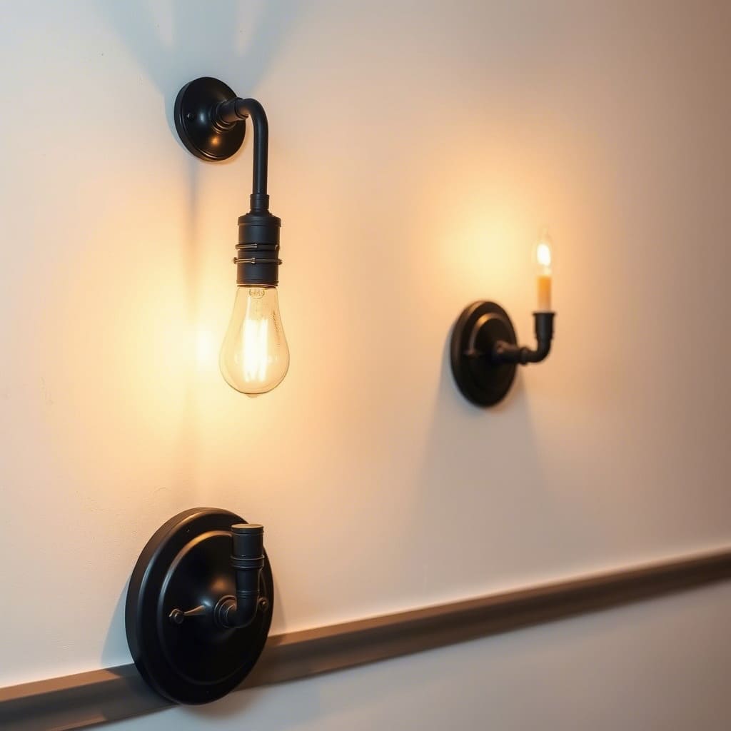 Wall sconce lights