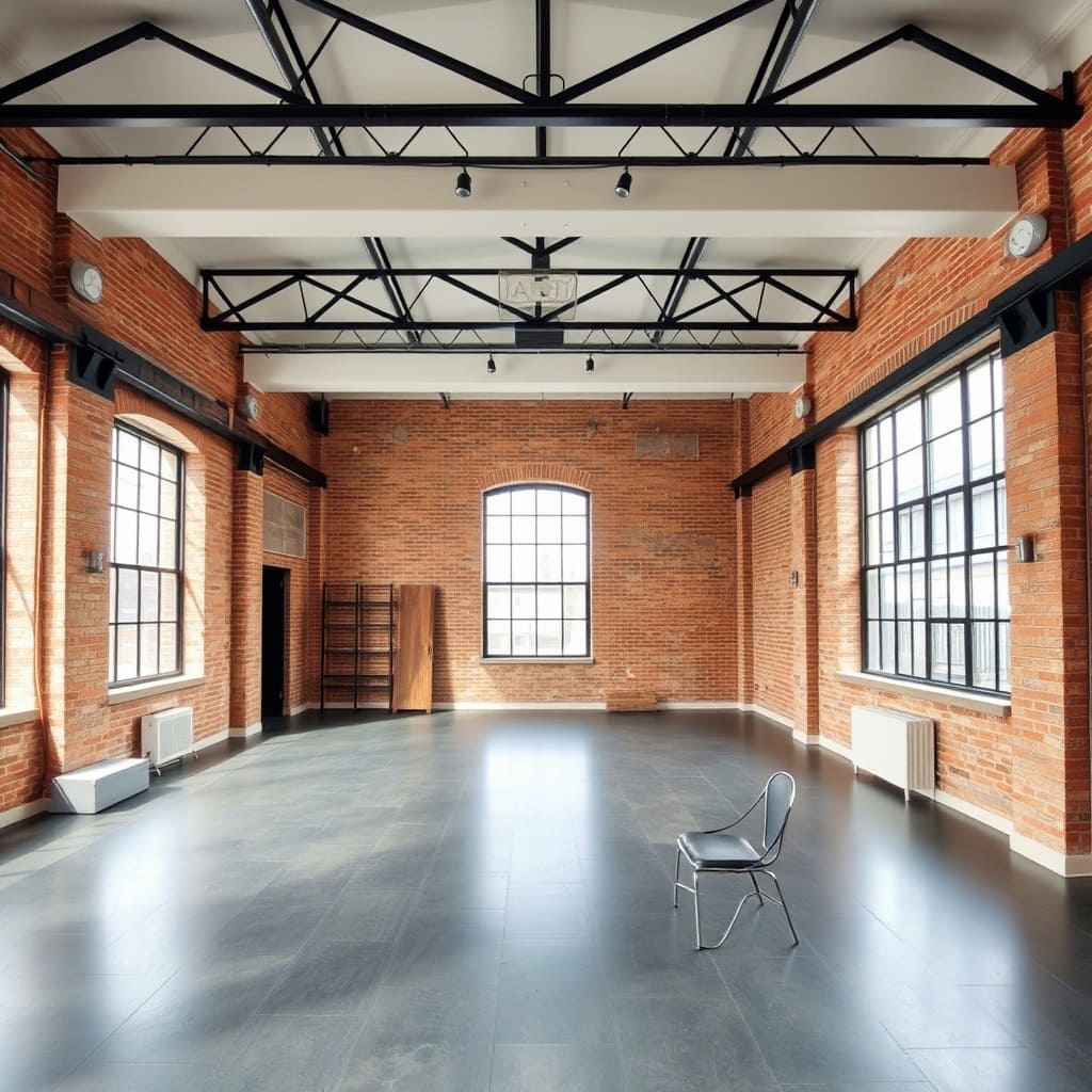 Professionally designed loft interior